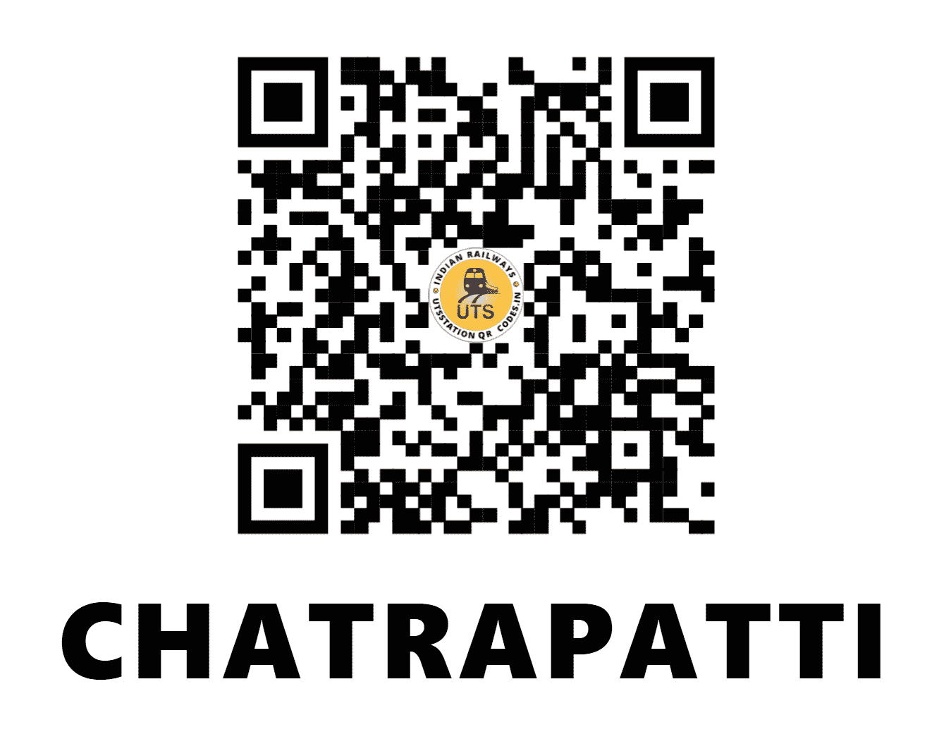 UTS QR Code for CHATRAPATTI - CHPT - SR (TAMIL NADU)